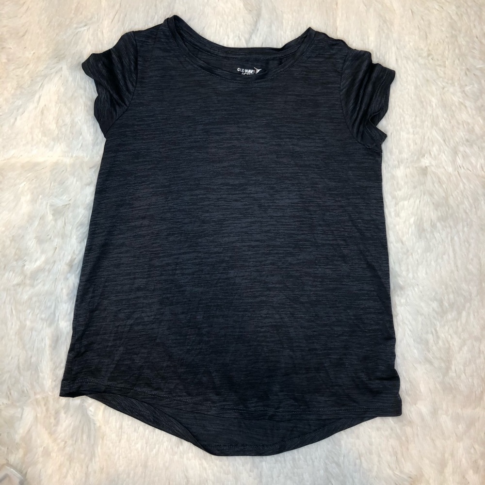 Old Navy Active grey / gray Drifit T Girls SZ L 10